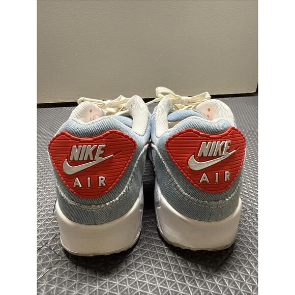 Nike Air Max 90 Denim Sneakers with Red Accents Men\'s Size 13 main image 4